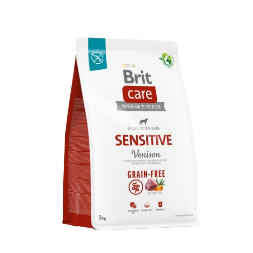 BRIT Care Sensitive sausā barība suņiem, briedis/kartupeļi, 3kg
