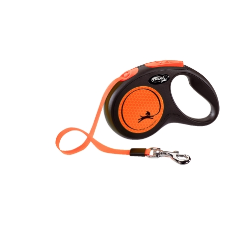FLEXI Neon lentes veida pavada S/5m, oranža
