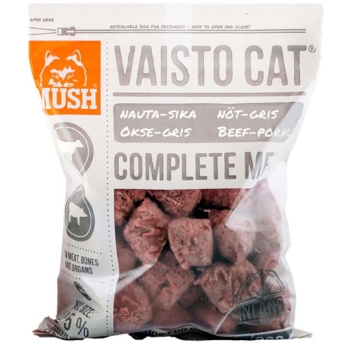 Mush Vaisto dabiskā kaķu barība ar teļa/cūkgaļu, 800 g