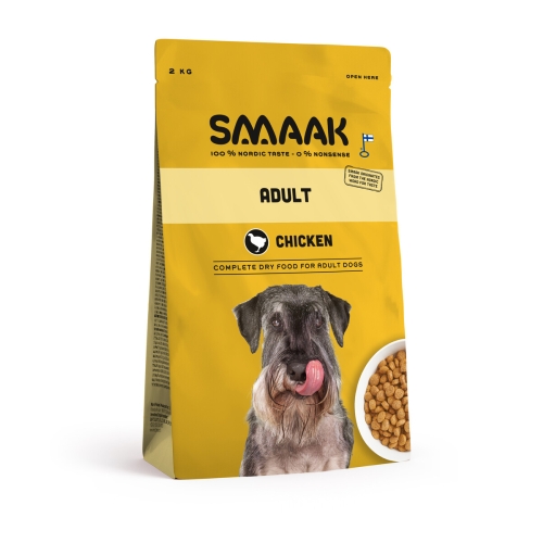 SMAAK sausā barība suņiem, vista, 2kg