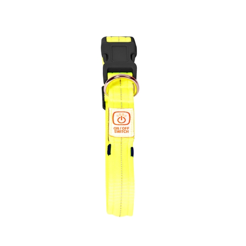 Duvoplus kakla siksna, mirgojoša Usb 50-70Cm, dzeltena