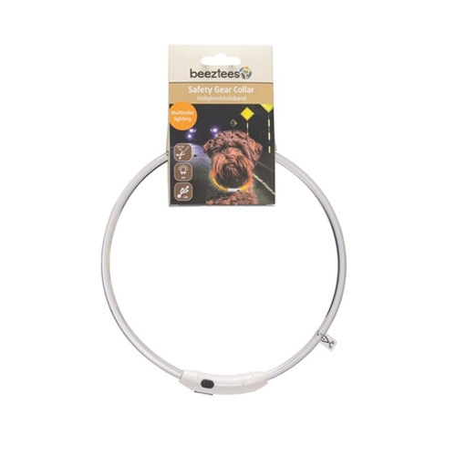 BEEZTEES Dogini Led + USB kakla siksna, 65 cm x10 mm, multi