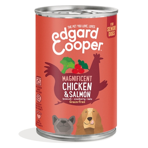 EDGARD COOPER mitrā barība suņiem-senioriem ar vista/lasis, 400 g