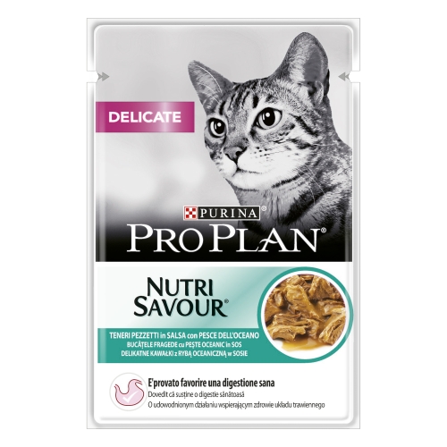 PURINA PRO PLAN NutriSavour ar okeāna zivīm mērcē 85g
