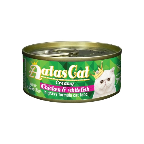 AATAS Chicken&Whitefish mitrā barība kaķiem, 80g