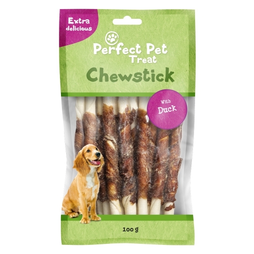 PERFECT PET Chewstick gardumi suņiem, pīle, 100g
