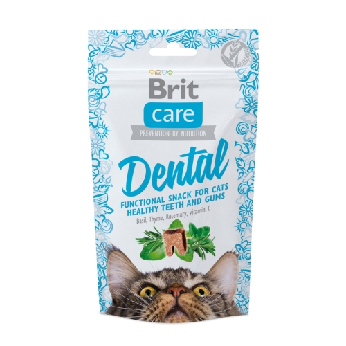 BRIT CARE Dental kārumi kaķiem, 50g