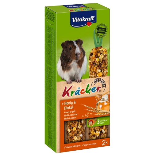 VITAKRAFT KRÄCKER gardums jūrascūciņām medus/spelta, 2gb