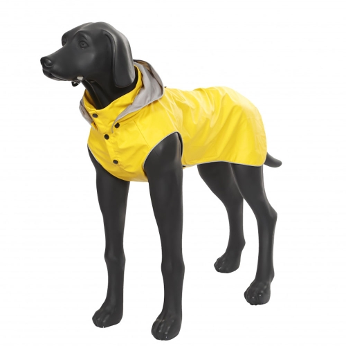 RUKKA Stream lietusmētelis suņiem, 50 cm, dzeltens