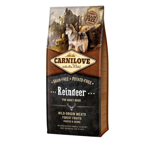 CARNILOVE sausā barība suņiem, ziemeļbriedis, 12kg