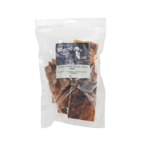EAT RUSTIC gardums suņiem, liellopa galvas āda, 300 g