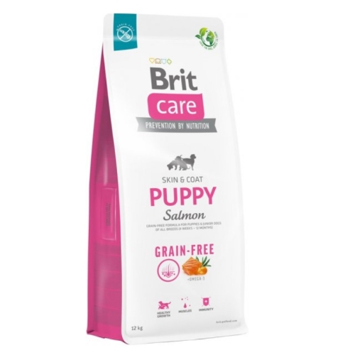 BRIT Care Puppy sausā barība kucēniem, lasis, 12kg