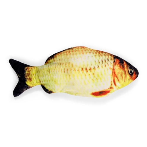 LITTLE&BIGGER Kickfish interaktīva rotaļlieta kaķiem, dzeltena