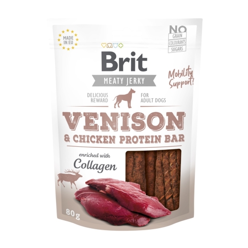 BRIT Jerky Bar gardumi suņiem briedis/vista, 80 g