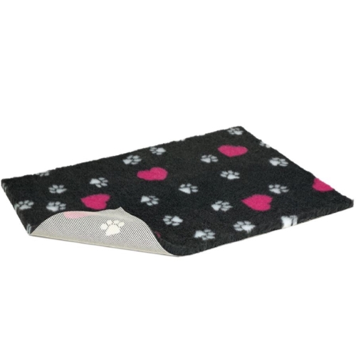 VETBED Comfort Non-Slip paklājiņš,100x75cm, melns ar printu