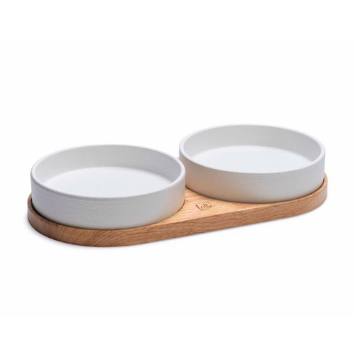 BEEZTEES Lojs 2in1 bļodiņu komplekts, 350ml, balts