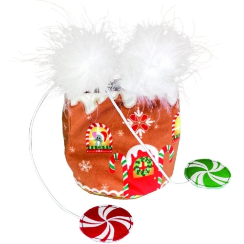 Kong Holiday Puzzlements Hidaway kaķu rotaļlieta piparkūka