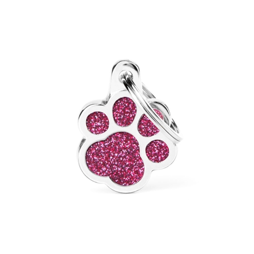 MY FAMILY Paw Glitter piekariņš, rozā, S