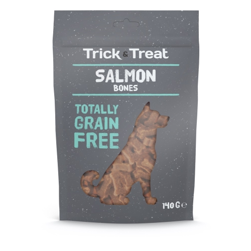 TRICK & TREAT Bones gardumi suņiem, lasis, 140g