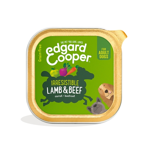 EDGARD COOPER mitrā barība suņiem jērs/liellopa gaļa 300g