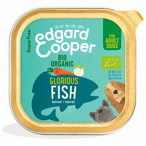 EDGARD COOPER mitrā barība suņie ar bioloģiskas izcelsmes zivīm, 100 g