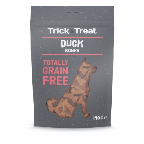 TRICK & TREAT Bones gardumi suņiem, pīle, 140g