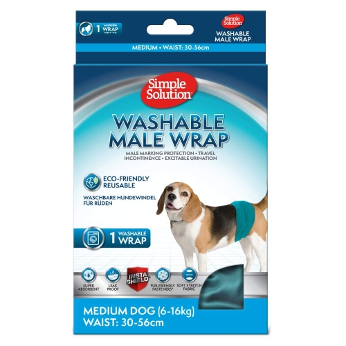 SIMPLE SOLUTION autiņi suņu puikām, mazgājami, M