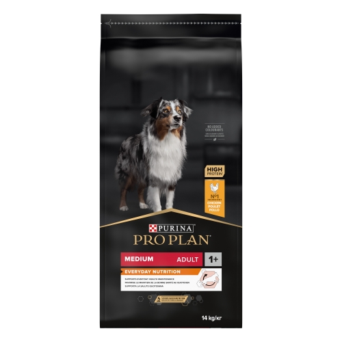 Pro Plan Dog Adult Medium sausā barība suņiem, ar vistu 14kg