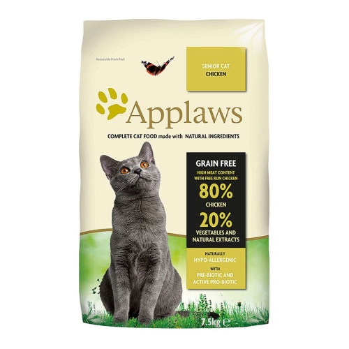 APPLAWS Senior sausā barība kaķiem-senioriem, vista, 7,5kg