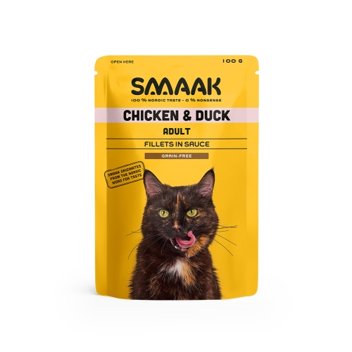 SMAAK mitrā barība kaķiem, vista/pīle, 100g