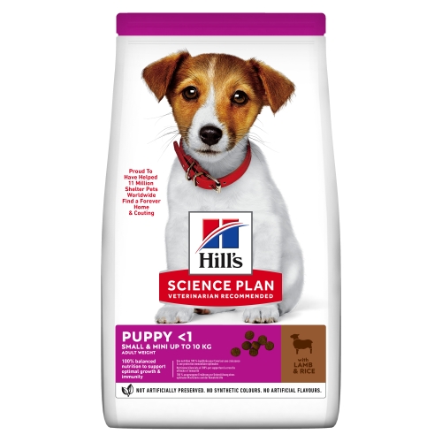 HILL'S SP Small&Mini Puppy sausā barība kucēniem,jērs/rīsi 6kg