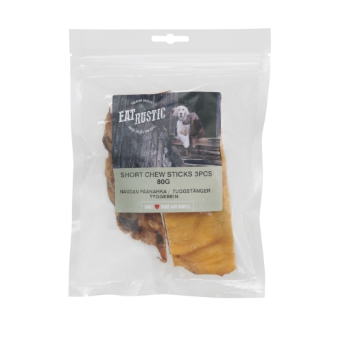 EAT RUSTIC dabīgs gardums suņiem,liellopa galvas āda, S, 3gb