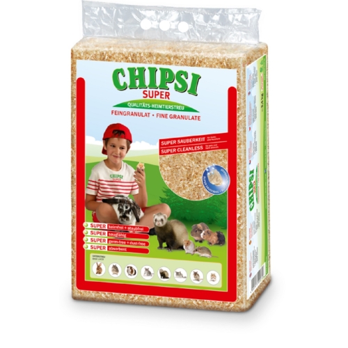 CHIPSI Super koka skaidu pakaiši mazajiem dzīvniekiem, 60l/3,4kg