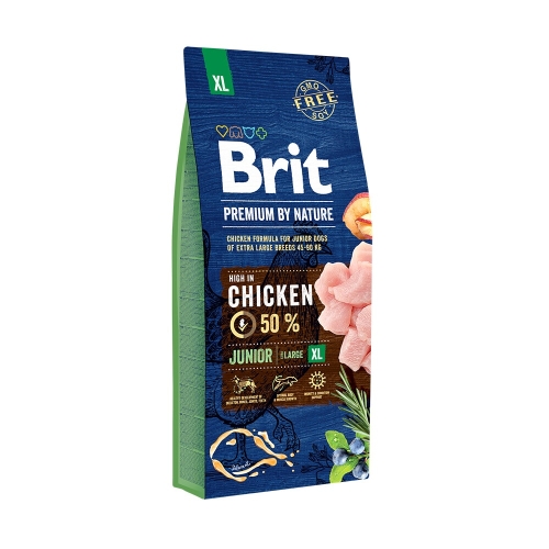 BRIT Premium XL sausā barība kucēniem, vista, 15kg