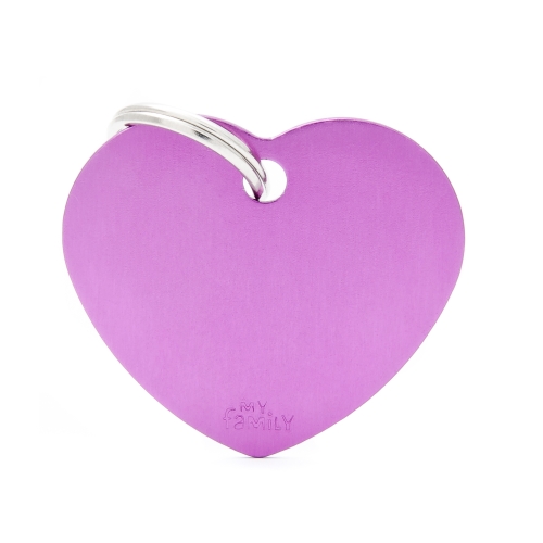 MY FAMILY Basic Heart piekariņš,L, violets