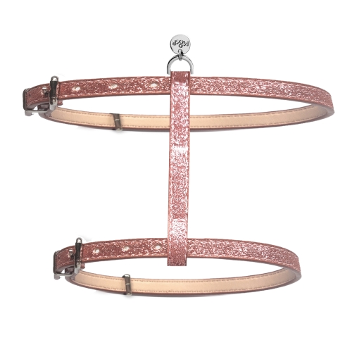 Milk&Pepper kaķu krūšu siksna Stardust pink