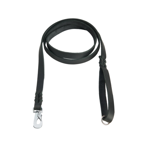 FEEL LEATHER Braid pavada suņiem, 1,5 x 180 cm, melna