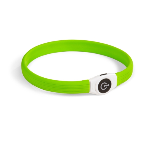 BASIC Wide Led kakla siksna, zaļa