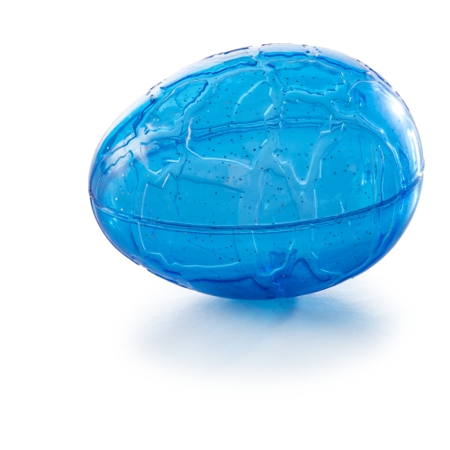 LITTLE&BIGGER Squeaky Egg rotaļlieta suņiem, 9cm, zila
