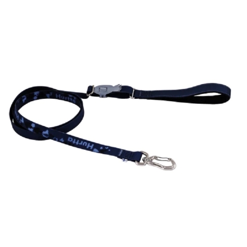 HURTTA Mudventure pavada 180cm x 15mm, melna