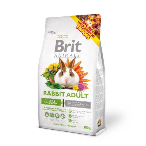 BRIT Animals pilnvērtīga barība trušiem 300g