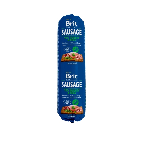 BRIT Premium desa suņiem, tītars/zirņi, 800g