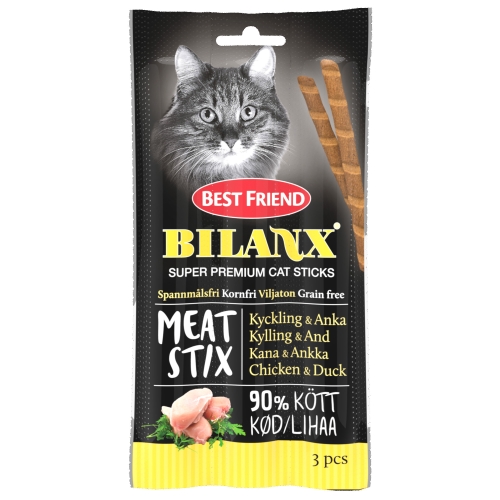 BF Bilanx Meat Stix gardums kaķiem, ar vistu 3 X 15 g