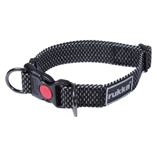 Rukka Star kakla siksna suņiem, S izmērs, 20 mm/30-40 cm, melna