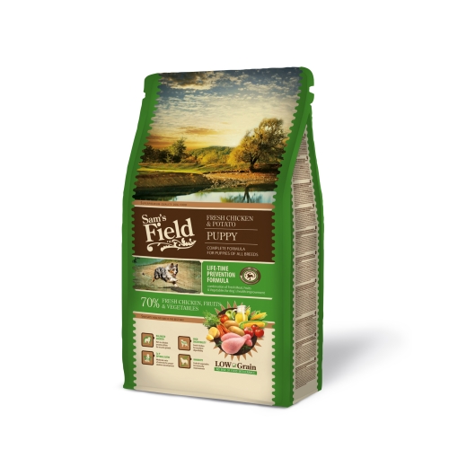 Sam´s Field sausā barība kucēniem ar vistu, 2,5kg