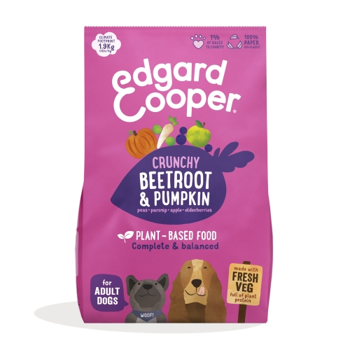 EDGARD COOPER Crunchy sausā barība suņiem, bietes/ķirbis, 2,5kg