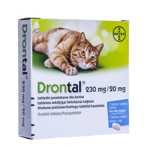 Drontal attārpošanas tabletes kaķiem 2gab