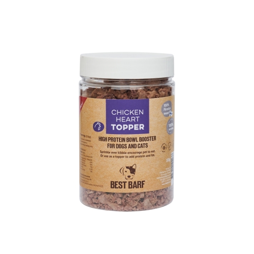 BEST BARF gardums suņiem, vistu sirdis 100g