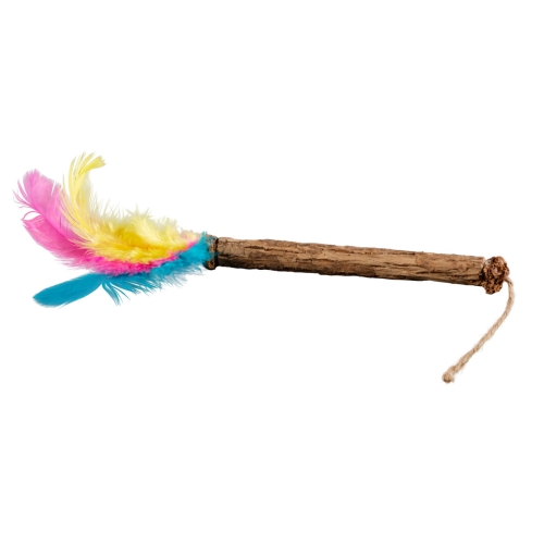 LITTLE&BIGGER Matatabi kāts ar spalvām, rotaļlieta kaķiem