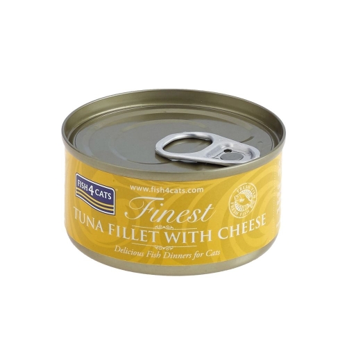 FISH4CATS mitrā barība ar tunci un sieru kaķiem, 70 g